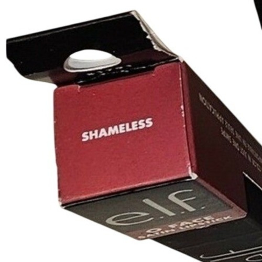 NEW Elf O Face Satin Lipstick Nudes Shameless Neutral Pink Plum Lippy - Picture 5 of 11